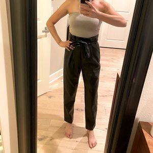 Do+Be faux leather paper bag pants NWOT